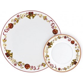 PIATTO PANETTONE + 6PIATTINI GOLDENBELL
