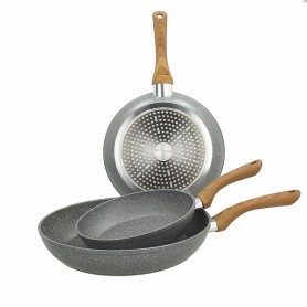 TOGNANA SET 3 PADELLE STONE & WOOD