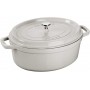 STAUB COCOTTE OVALE BIANCA 29 CM