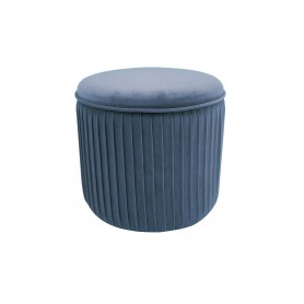 POUF CONTENITORE MOD.LEON AZZURRO