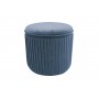 POUF CONTENITORE MOD.LEON AZZURRO