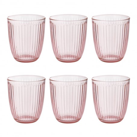 BORMIOLI SET 6BICCHIERI ACQUA LILAC ROSE