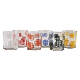 SET 6 BICCHIERI ACQUA SFERA RIGATA