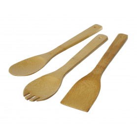 SET 3PZ CUCCHIAIO-PALETTA IN BAMBOO