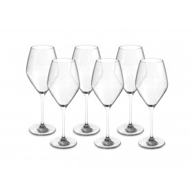 SET 6 CALICI IN VETRO VINI NOBILI 47CL