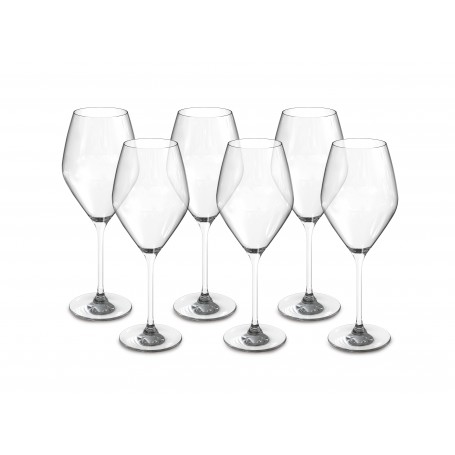 SET 6 CALICI IN VETRO VINI NOBILI 47CL