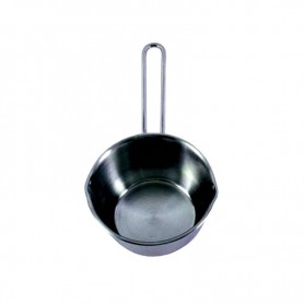 CASSERUOLA 1 MANICO 2 BECCHI 18/10 14CM