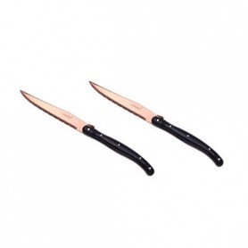 SET 6 COLTELLI LAGUIOLE LAMA ORO ROSA