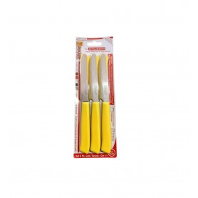 SET 6 COLTELLI TAVOLA COLOR GIALLO