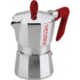 PEDRINI CAFFETTIERA MOKA 1/2 TAZZA ROSSO