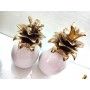 ANANAS DECORATIVO BIANCO LUCIDO H27CM