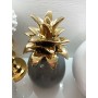 ANANAS DECORATIVO GRIGIO LUCIDO H27CM
