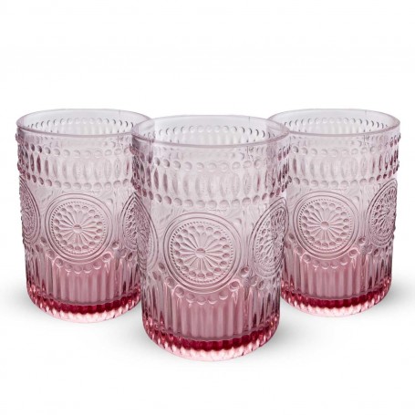 SET 3 BICCHIERI IMPERIAL ROSA 300CC