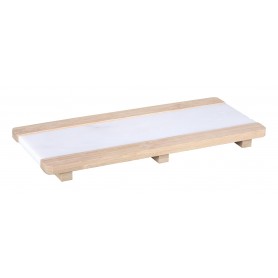 TAGLIERE A SERVIRE LEGNO E MARMO 30*13C