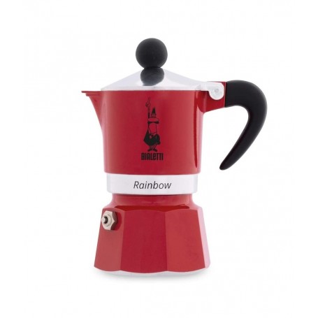 BIALETTI CAFFETTIERA RAINBOW 3TZ ROSSA