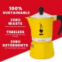 BIALETTI CAFFETTIERA RAINBOW 3TZ GIALLA