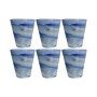 SET 6 BICCHIERI VETRO DI MURANO BLU
