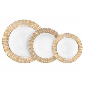 SERVIZIO PIATTI CURRY BRONZO 18 PZ.