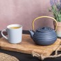 VDE TEIERA IN GHISA 600ML BLU MANICO ORO