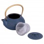 VDE TEIERA IN GHISA 600ML BLU MANICO ORO