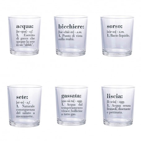 VDE SET 6 BICCHIERI VICTIONARY 360ML