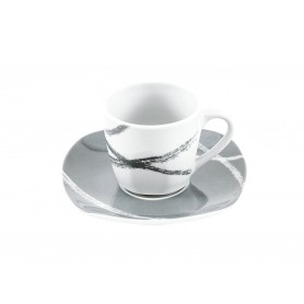 SERVIZIO CAFFE' SANDY GRIGIO 12 PZ.