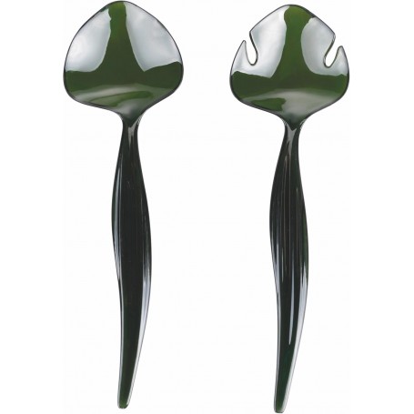 VDE SET POSATE INSALATA PLASTICA VERDE