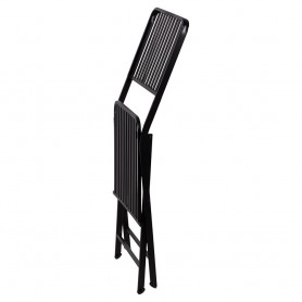 VDE SET TAVOLO CON SEDIE NERO METALLO