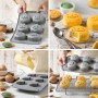 STAMPO ZUCCHETTE IN SILICONE 6 CAVITÀ