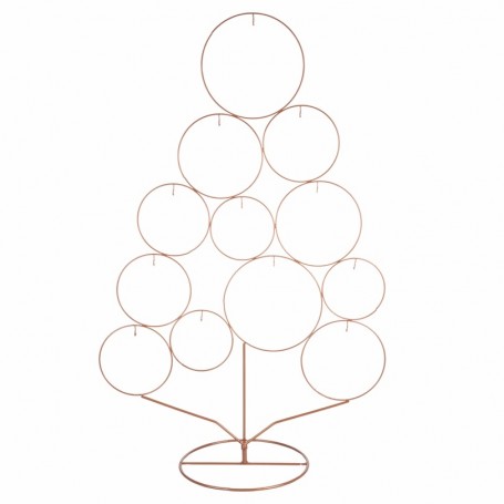 ALBERO IN METALLO 82CM ORO XMAS