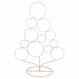 ALBERO IN METALLO 50CM CHAMPAGNE XMAS