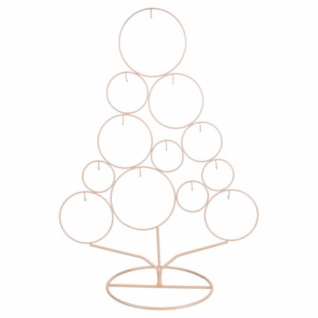 ALBERO IN METALLO 50CM CHAMPAGNE XMAS
