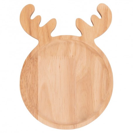 PIATTO IN LEGNO ROTONDO 16*22 RENNA