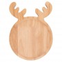 PIATTO IN LEGNO ROTONDO 16*22 RENNA