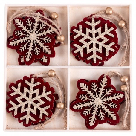 SET 8 APPENDINI FIOCCO DI NEVE CHIC