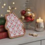 TAGLIERE CASETTA NATALE CON I FIOCCHI