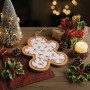 TAGLIERE SNOWMAN NATALE CON I FIOCCHI