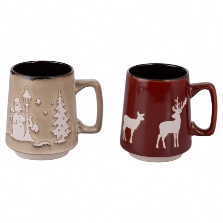 MUG 480ML WINTER VILLAGE COLORE CASUALE