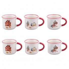SET 6 TAZZINE 90ML COLL. WINTER VILLAGE