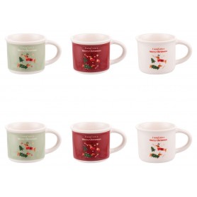 SET 6 TAZZINE 90ML COLLEZIONE NATALOTTO