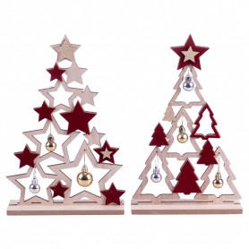 NATALE CHIC ALBERO VELLUTO H30 ASSORTITO