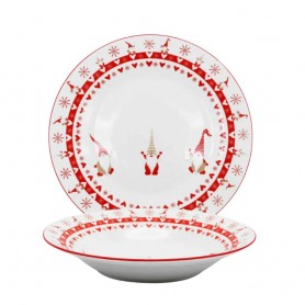 SET PIATTI 12 PZ FIABA DI NATALE