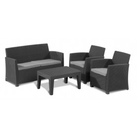 KETER SET CORONA LOUNGE ANTRACITE