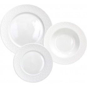 SERVIZIO PIATTI 18PZ MARGARET BIANCO