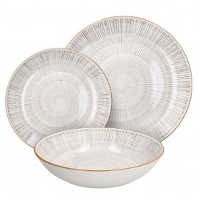 SERVIZIO DI PIATTI 18PZ VIRTUO BEIGE