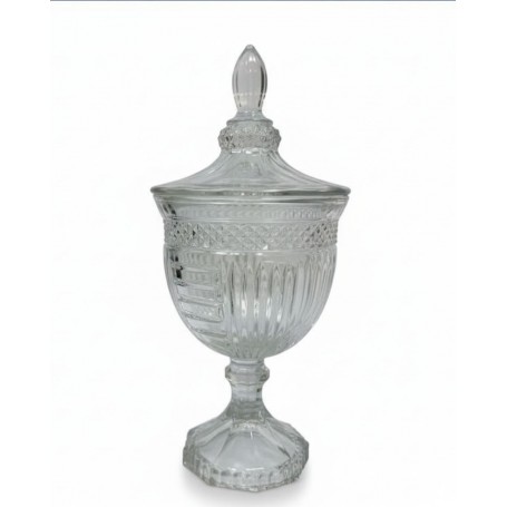 POTICHE IN VETRO EMERALD H 24,5CM