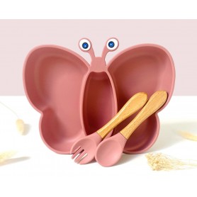 LEON IL PIATTO FARFALLA CON POSATE - SET