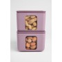 SET 3CONTENITORI ERMETICI PEEK BOX MAUVE