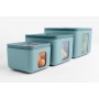 SET 3 CONTENITORI ERMETICI PEEK BOX TEAL
