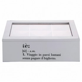 VICTIONARY SCATOLA TÈ/TISANE GRIGIO